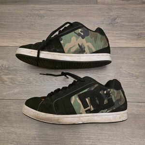 DC Sneakers Mens Black Nubuck Lace Up Skateboard Inspired Trainers